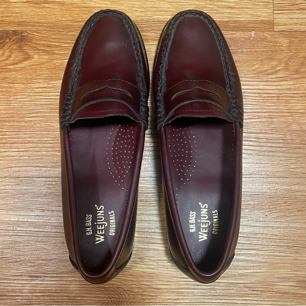 Ladies G.H. Bass Whitney Weejuns Penny Loafer, Dark Leather, Size 7 M - Picture 5 of 8